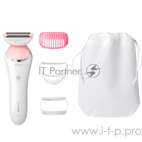 Бритва сетчатая Philips SatinShave Advanced BRL140/00 белый/розовый