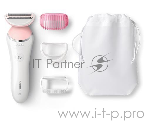 Бритва сетчатая Philips SatinShave Advanced BRL140/00 белый/розовый