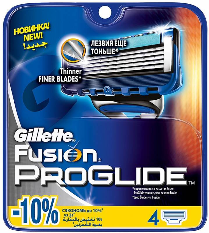 Сменная кассета Gillette Fusion ProGlide для бритв