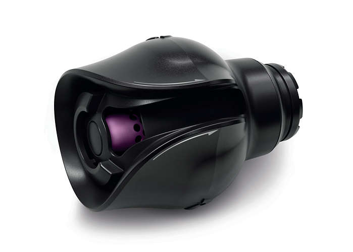 Фен-щетка Philips HP8668/00 800Вт сиреневый/черный