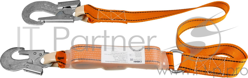 Строп СИБИН 11572 тип аа материал - лента капроновая с амортизатором 2карабина