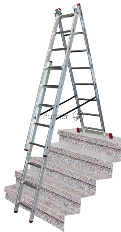 Алюминиевая трехсекционная лестница 3х11 Krause Corda 013422