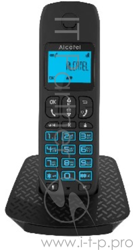 Телефон DECT ALCATEL E192 RU BLACK АОН, Caller ID 19, 10 мелодий