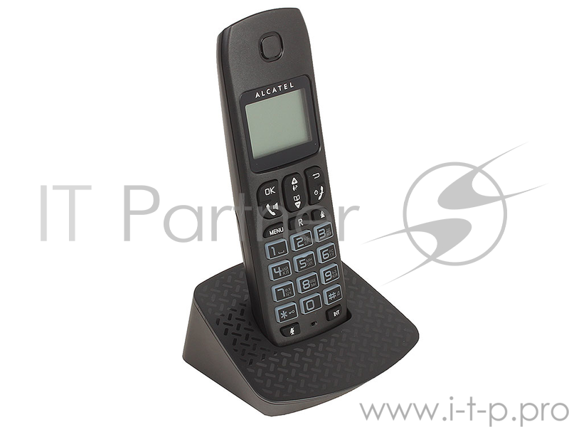 Телефон DECT ALCATEL E192 RU BLACK АОН, Caller ID 19, 10 мелодий