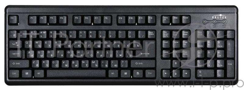 Клавиатура Oklick 140M черный USB