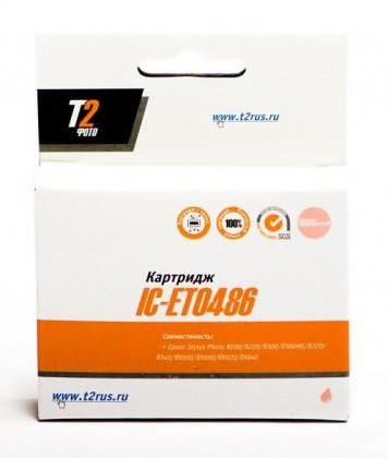 Расходные материалы T2 C13T048640 (IC-ET0486) Картридж T2 для Stylus Photo R200/R300/RX500/RX600, светлопурпурный, с чипом