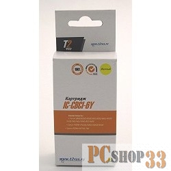 Расходные материалы T2 BCI-6Y (IC-CBCI-6Y) Картридж T2 для S800/900/i865/950D/PIXMA iP4000/5000, желтый
