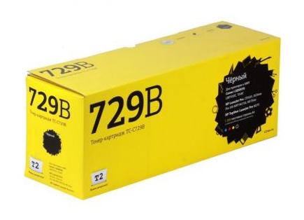Картридж T2 (Cartridge 729BK) для Canon i-SENSYS LBP7010C/HP LJ Pro CP1025, №729 Bk, 1.2K, с чипом