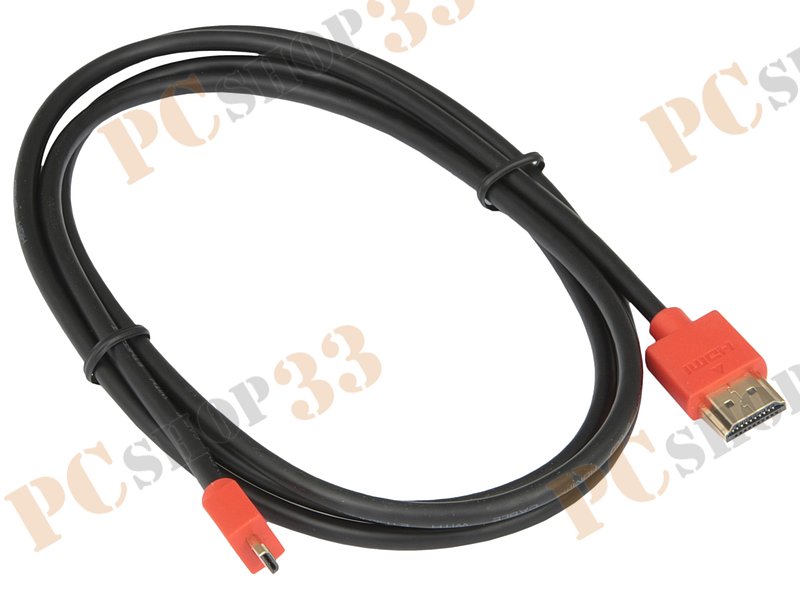 Кабель HDMI1.4<->micro-HDMI Flextron CHH-micHMHF-1.5-01-P1 32AWG, позолоченные контакты (1.5м)