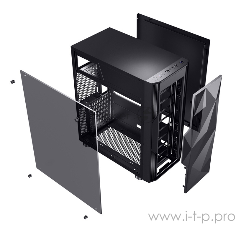 Корпус Formula F-3401 черный без БП ATX 3x120mm 2xUSB2.0 1xUSB3.0 audio bott PSU