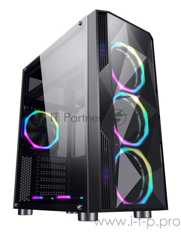 Корпус Formula F-3401 черный без БП ATX 3x120mm 2xUSB2.0 1xUSB3.0 audio bott PSU