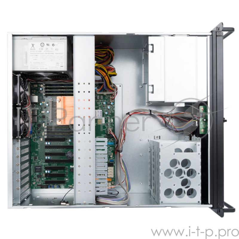 Корпус InWin IW-R400-01N ________________ /USB3.0*2/Rear fan 8025mm 4200RPM*2/Front fan 8025mm 4200RPM*2/Front door/Air filter for front door/SK35-02