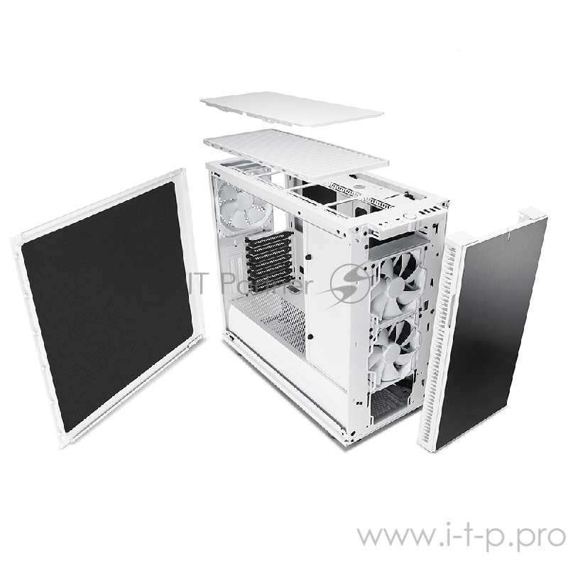 Корпус Fractal Design Define R6C белый без БП ATX 7x120mm 7x140mm 2xUSB2.0 2xUSB3.0 audio front door bott PSU
