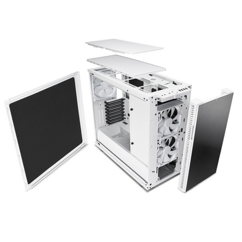 Корпус Fractal Design Define R6C белый без БП ATX 7x120mm 7x140mm 2xUSB2.0 2xUSB3.0 audio front door bott PSU