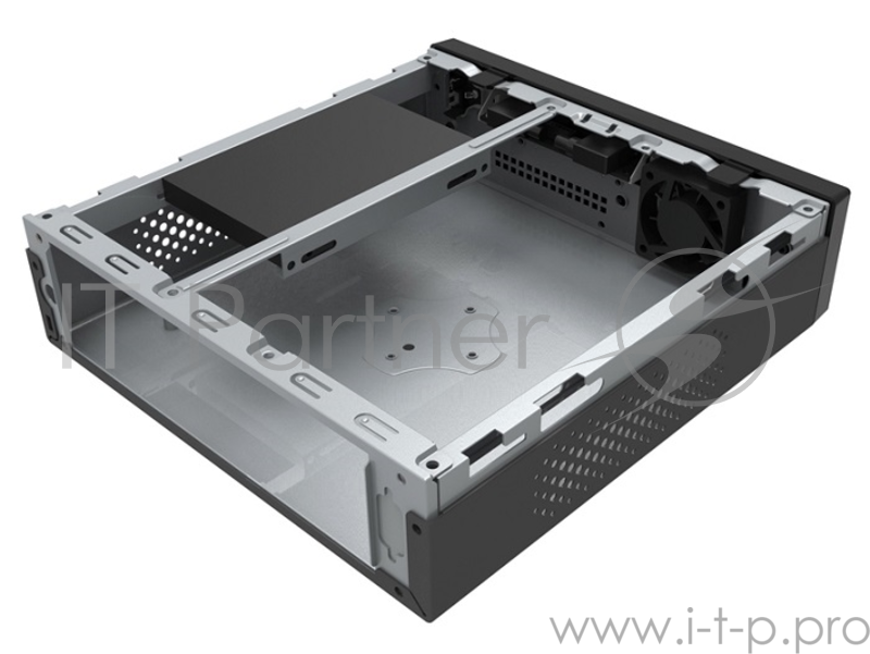 Slim Case Powerman ME100S-BK front fan 4cm, 60W adapter, Mini ITX, VESA