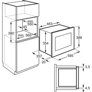 Встраиваемая микроволновая печь ELECTROLUX LMS4253TMX черный/нерж.