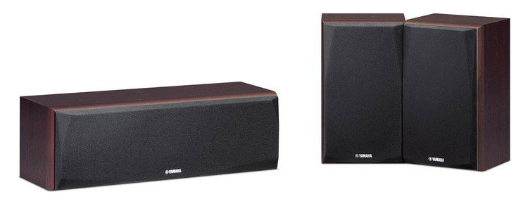 Центральная и тыловые колонки Yamaha NS-P51 3.0 480Вт орех