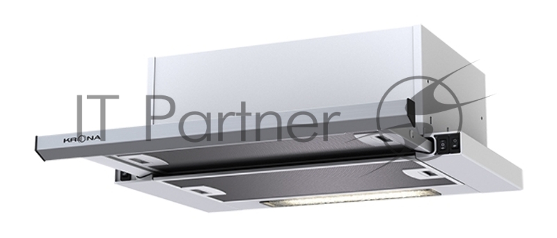 Вытяжка встраиваемая Krona Kamilla 500 slim нержавеющая сталь управление: кнопочное (1 мотор)