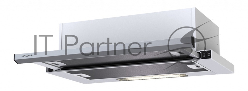 Вытяжка встраиваемая Krona Kamilla 500 slim нержавеющая сталь управление: кнопочное (1 мотор)