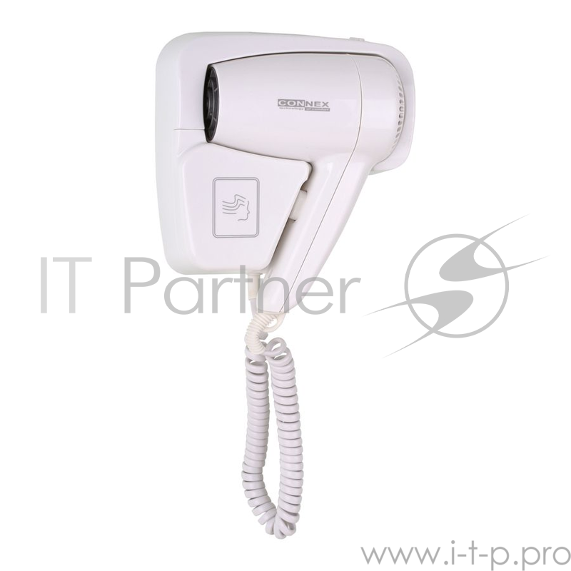 Фен настенный CONNEX HAD-120-18B1 1200Вт пластик
