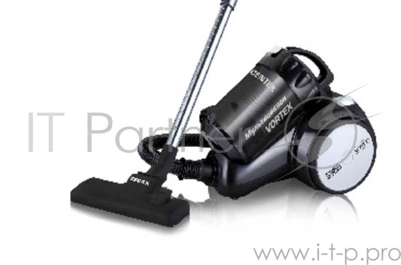 Пылесос Centek CT-2524 циклон, 2300/420Вт (!!!), низкий уровень шума, телескоп (черный/серый)