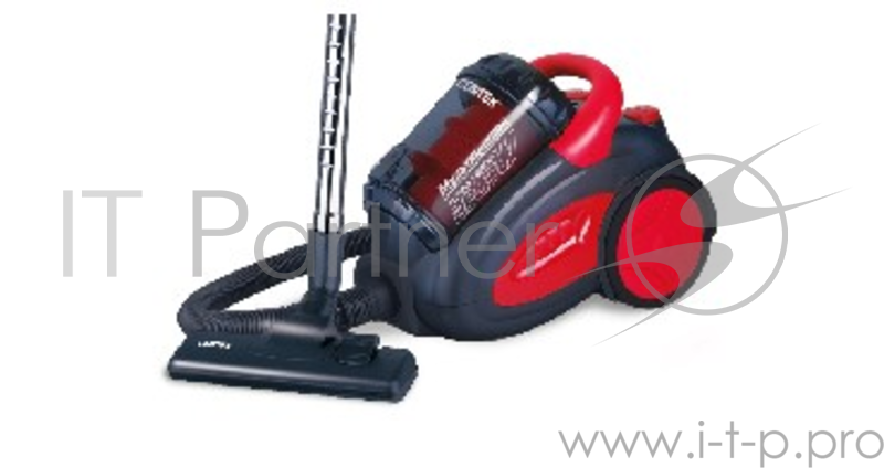 Пылесос Centek CT-2520 (черный/красный) циклон , 2200/400Вт, телескоп трубка, мягкий пуск
