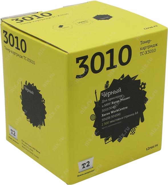 Тонер-картридж T2 (106R02183) для Xerox Phaser 3010/3040/WorkCentre 3045B/3045NI, Bk, 2.3K