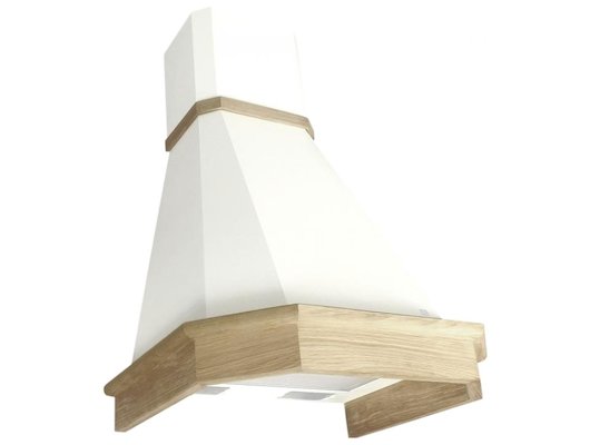 Вытяжка Эликор Камин Грань 60П-650-П3Л белый/дуб неокр.