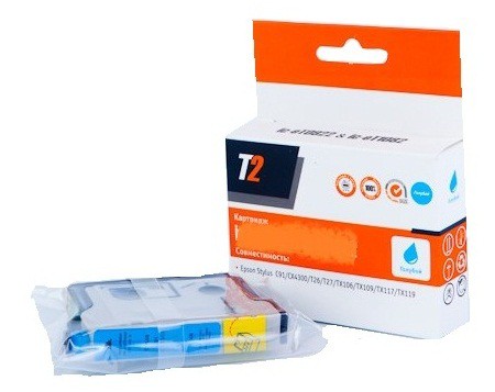 Расходные материалы T2 C13T12824010 Картридж T2 (IC-ET1282) для EPSON Stylus S22/SX125/SX130/SX420W/Office BX305F голубой с чипом