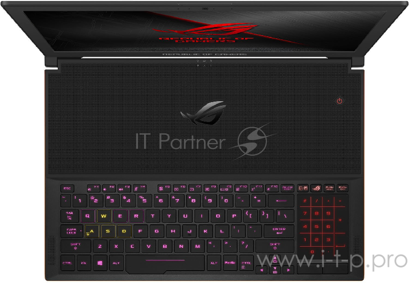 Ноутбук ASUS ROG GX501GI Intel i7 8750H/24Gb/1Tb SSD/No ODD/15.6 FHD IPS/NVIDIA GeForce GTX1080 8Gb GDDR5/Camera/Wi-Fi/Windows 10/Aluminum Black