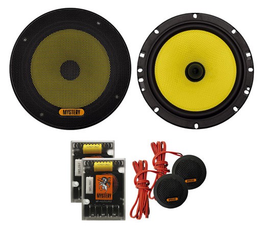 Колонки автомобильные Mystery Professional MF 6.2 220Вт 92дБ 4Ом 16см (6дюйм) компонентные двухполос