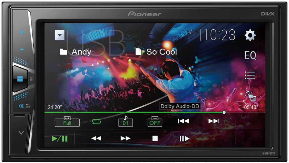 Автомагнитола Pioneer MVH-G110 2DIN 4x50Вт
