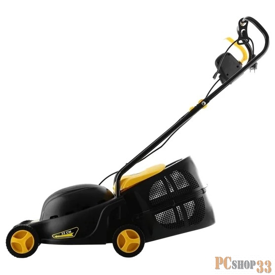 Газонокосилка Huter ELM-1100 Газонокосилка электрическая { 220В, 1,1 кВт, высота среза 28 / 45 / 55 мм, ширина среза 380 мм, объем травосборника 28 л }