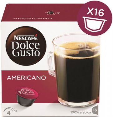 Капсулы для кофемашин капсульного типа Krups NESCAFE Dolce Gusto Americano (упак.:16шт)