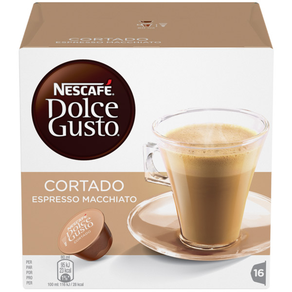 Капсулы для кофемашин капсульного типа Krups NESCAFE Dolce Gusto Cortado (упак.:16шт)