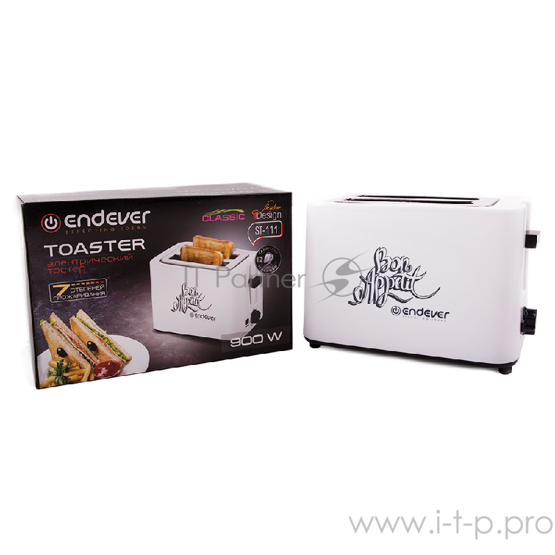 Тостер электрический Endever Skyline ST-111 белый