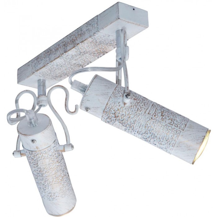 Спот KLEIO GU10X2X50W ANTIQUE WHITE 1283/2A