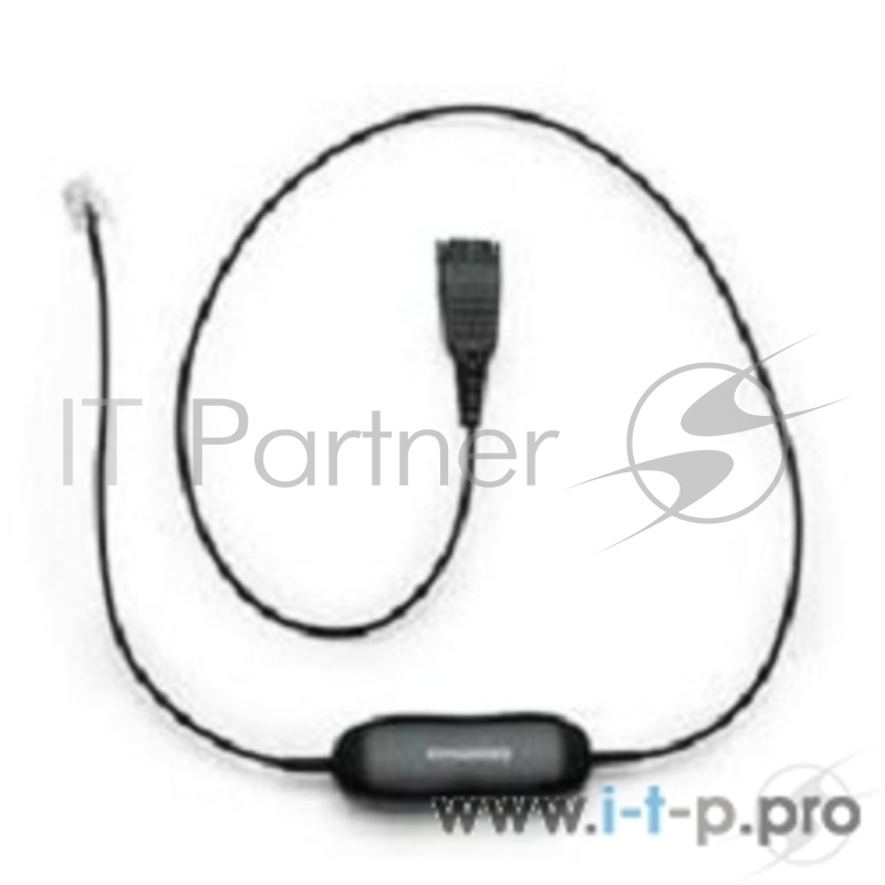 Гарнитура Jabra 88001-99 GN1200 Smart Cord straight, QD to Western RJ10 plug кабель прямой универсальный88001-99