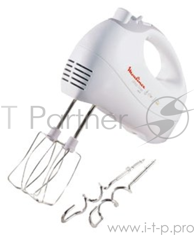 Миксер ручной Moulinex HM41013E 450Вт белый
