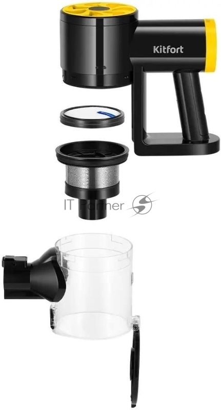 Пылесос ручной Kitfort КТ-529-2 40Вт красный/черный