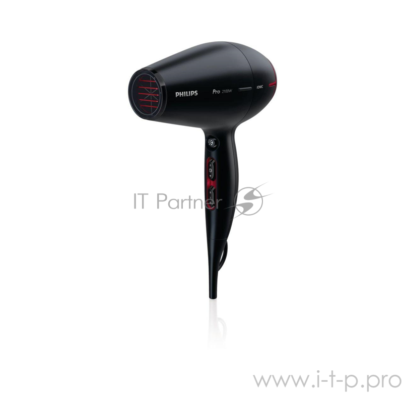 Фен Philips 2100 Вт, 2 узкие насадки, ионизация, холодный обдув