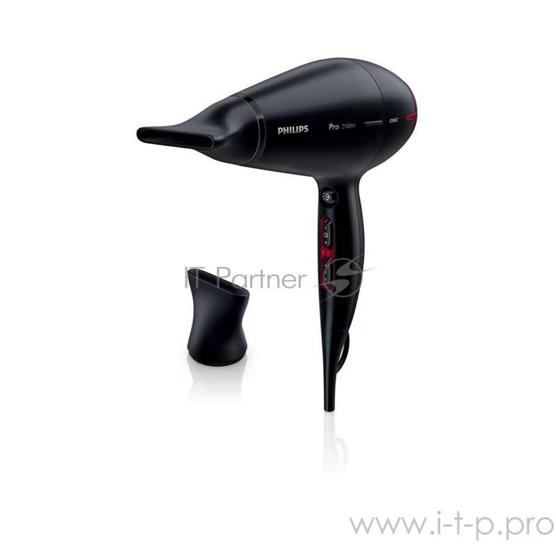 Фен Philips 2100 Вт, 2 узкие насадки, ионизация, холодный обдув