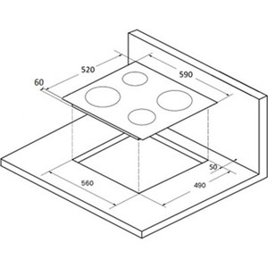 Индукционная варочная поверхность MONSHER Индукционная, Индукционная варочная поверхность стеклокерамическая,ширина 60 см, 4 зоны (2х180 мм/1200 (Booster 1500) Вт -2х180 мм/1500 (Booster 2000)Вт), электронное сенсорное управление, 9 уровней мощности