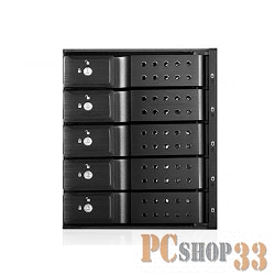 Опция к серверу Procase T3-305-SATA3-BK {Hot-swap корзина 5 SATA3/SAS 6Gb (черный) hotswap trayless aluminium mobie rack module (3x5,25)}
