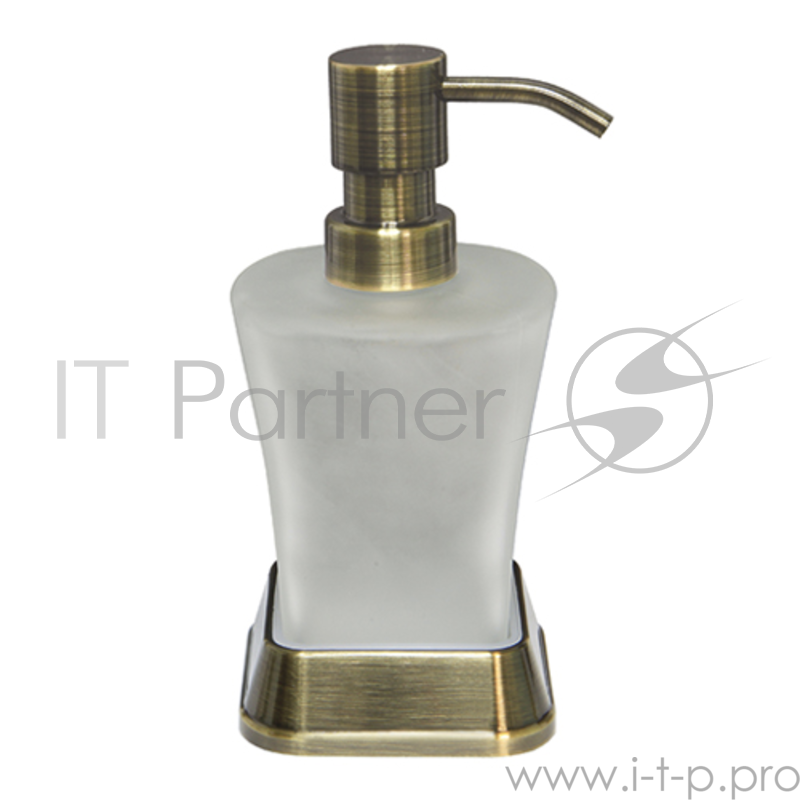 Дозатор WASSERKRAFT K-5599 для жидкого мыла 78х78х168мм EXTER матовое стекло светлая бронза