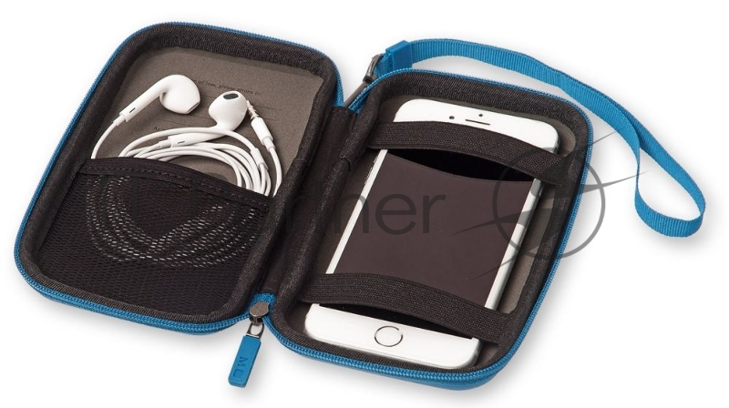 Чехол для путешествий Moleskine Journey Pouch SMALL 90х142x32мм (в компл.:ремешок на запястье) синий блистер