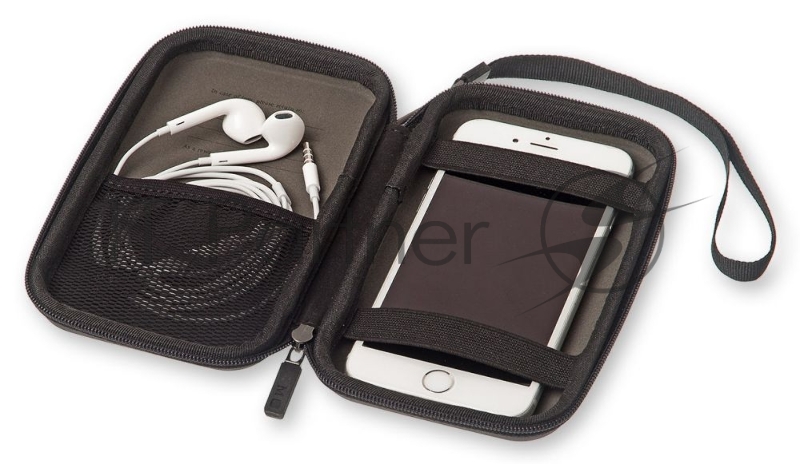 Чехол для путешествий Moleskine Journey Pouch SMALL 90х142x32мм (в компл.:ремешок на запястье) черный блистер