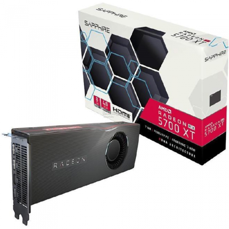 Видеокарта Sapphire PCI-E 4.0 21294-01-20G RADEON RX 5700 8G AMD Radeon RX 5700 8192Mb 256bit GDDR6 1465/14000/HDMIx1/DPx3/HDCP Ret