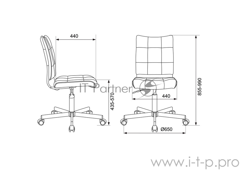 Кресло Бюрократ CH-330M/RED без подлокотников красный Next-13 искусственная кожа крестовина металл