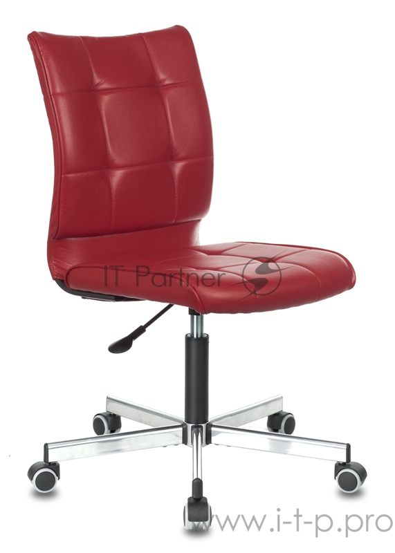 Кресло Бюрократ CH-330M/RED без подлокотников красный Next-13 искусственная кожа крестовина металл